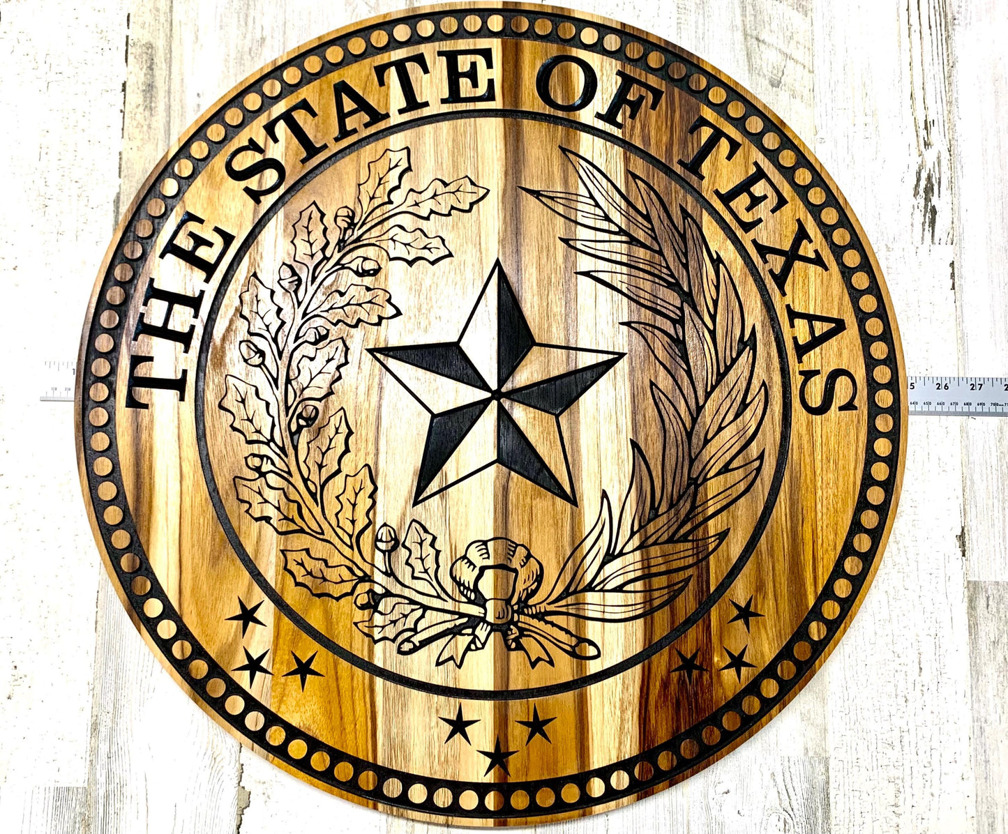 Rustic Texas State Seal Wall Decor, Vintage Texas State Seal Large Rustic Wall Art, Texas State Seal Wall Hanging Distressed Texas Flag Art