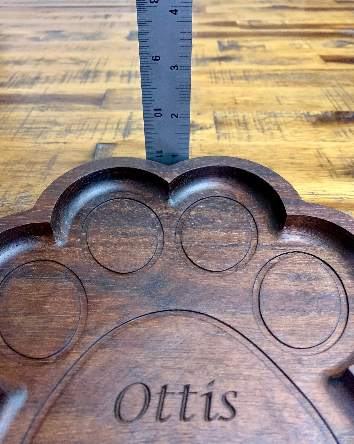 Walnut Dog Paw Valet Tray