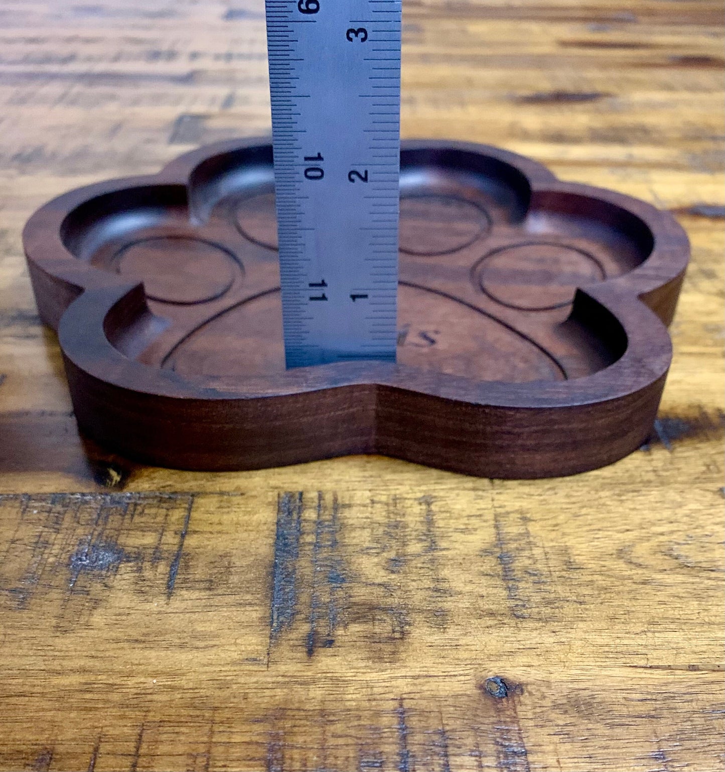 Walnut Dog Paw Valet Tray