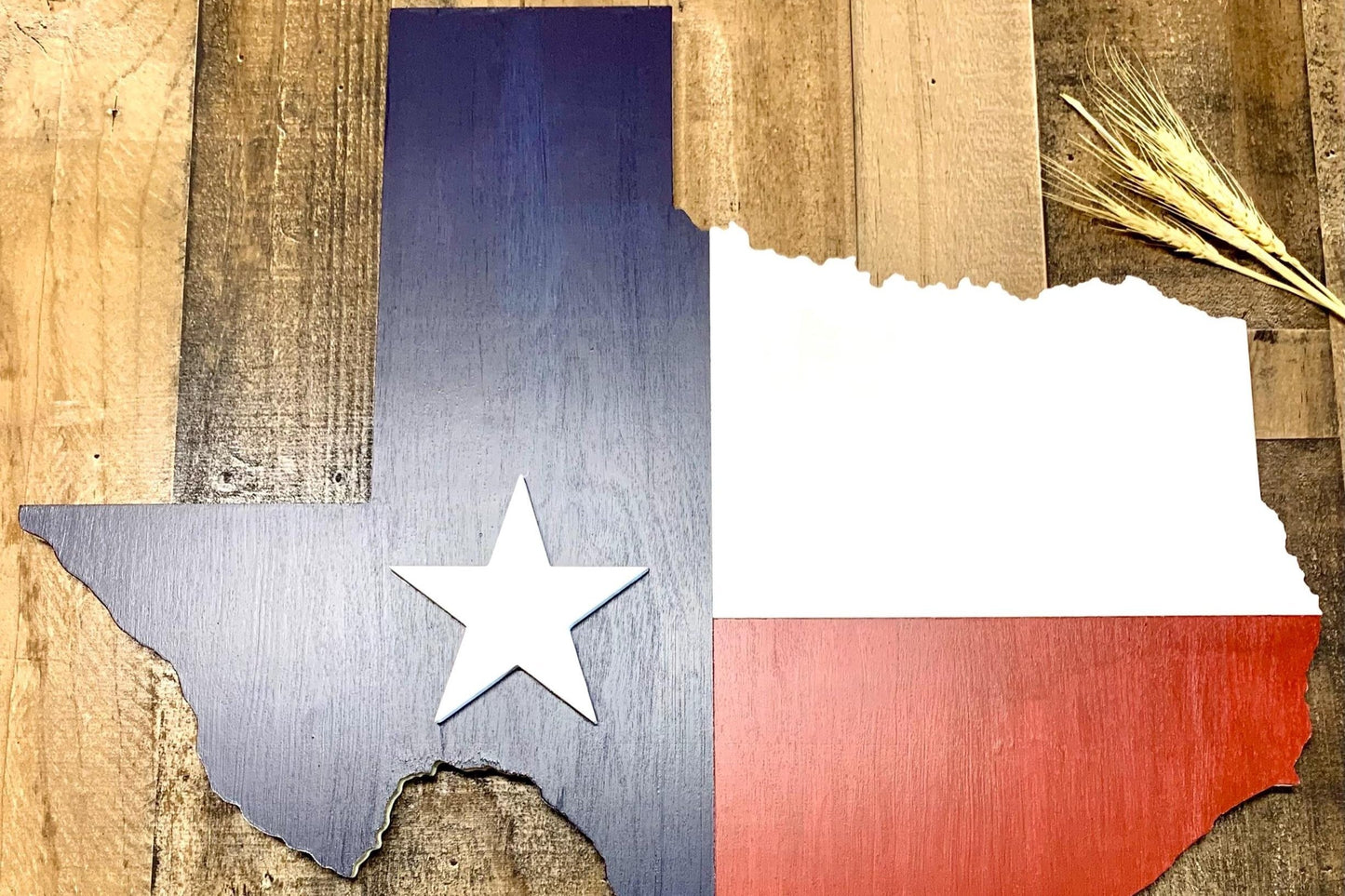 Wooden State of Texas Map Cutout Stained In Lone Star State Flag Colors, Texas Themed Gift Ideas, Texas Sign, Texas Flag, Texas Wall Art